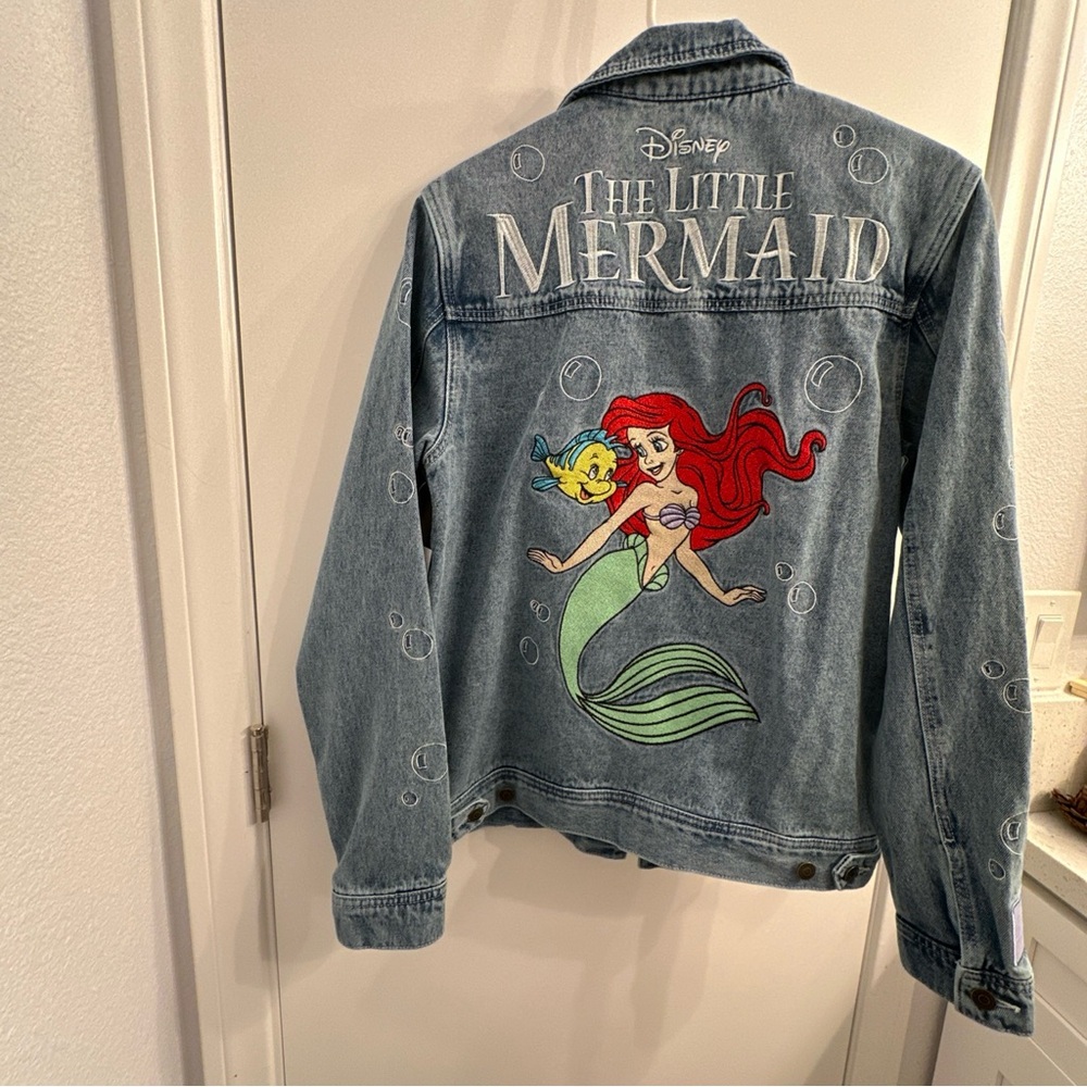 Cakeworthy Disney Parks Little Mermaid Denim Jacket Size Medium
